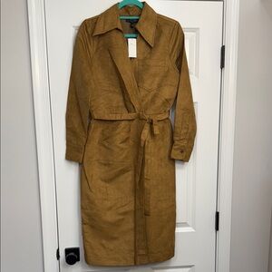 Banana Republic Factory Brown Midi Wrap Dress